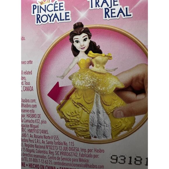 NEW Disney Princess Belle Royal Clips Clip-on Dress Beauty & The Beast Hasbro - Picture 6 of 8